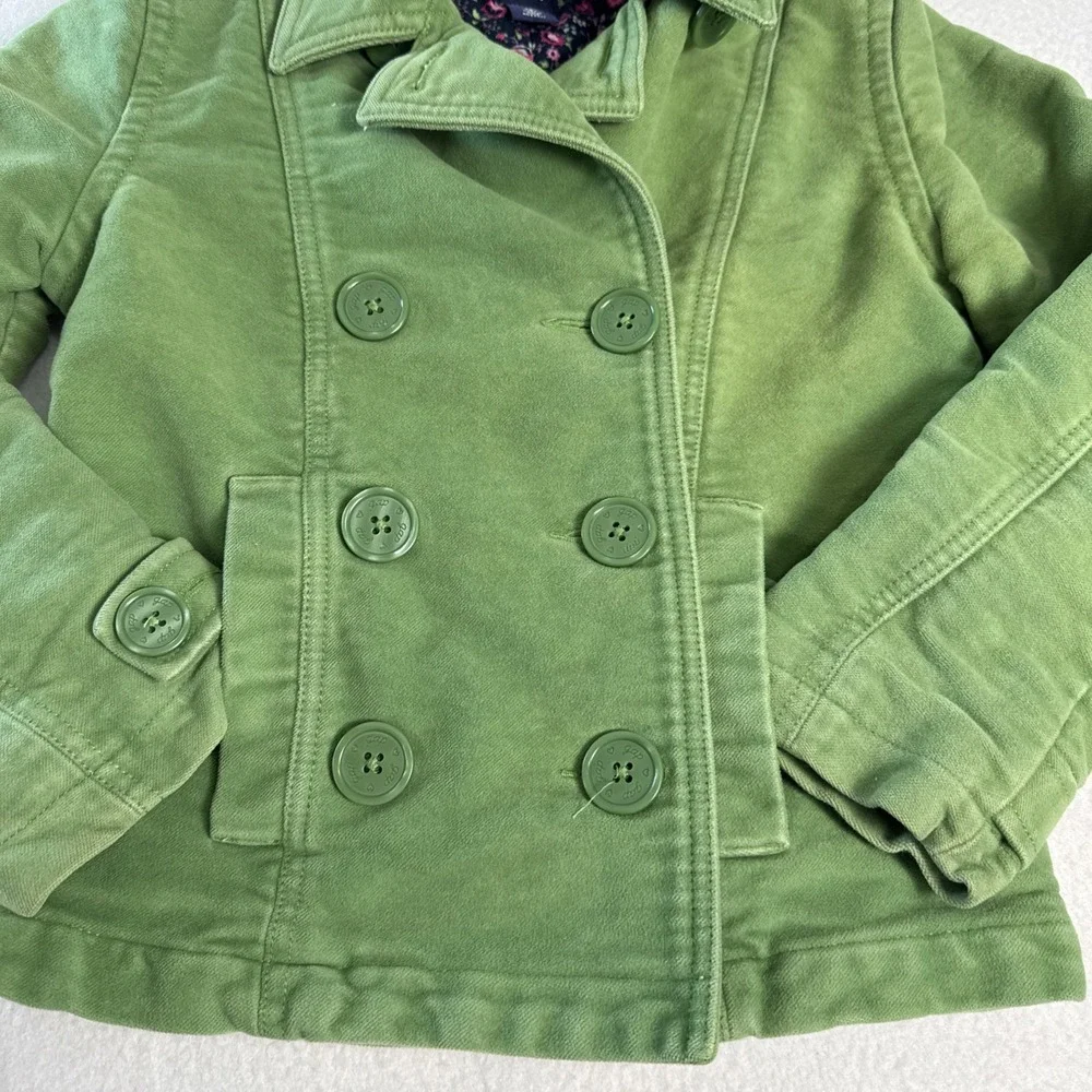 Gap Kids Blazer‎ Double Breasted Jacket Granola Girl Boho Size 8 Green